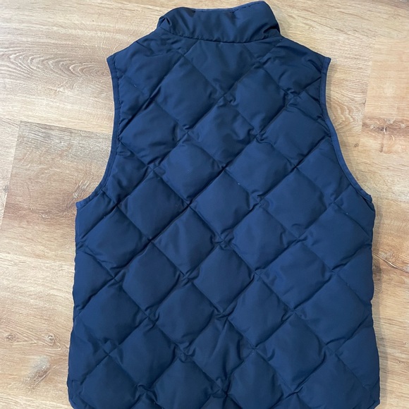 J Crew Quilted Down Navy Vest Size Small - Picture 5 of 5